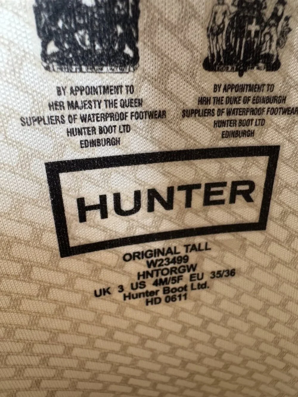 EUC Hunter Purple Original Tall Waterproof Rain Boots in Kids Size 5/EU 36